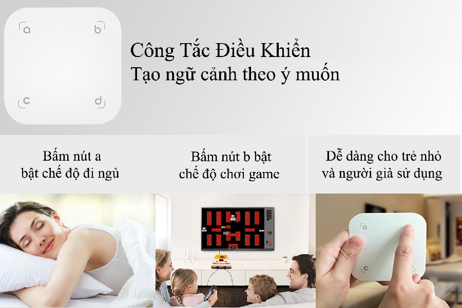 Phân phối CÔNG TẮC NGỮ CẢNH SGM 4 NÚT CỦA SMARTZ