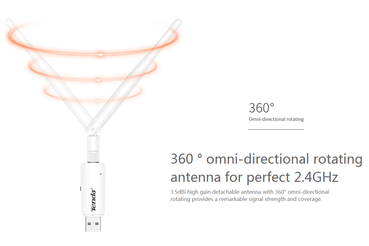 Nơi bán USB thu sóng Wifi tốc độ 300Mbps Tenda U1 uy tín