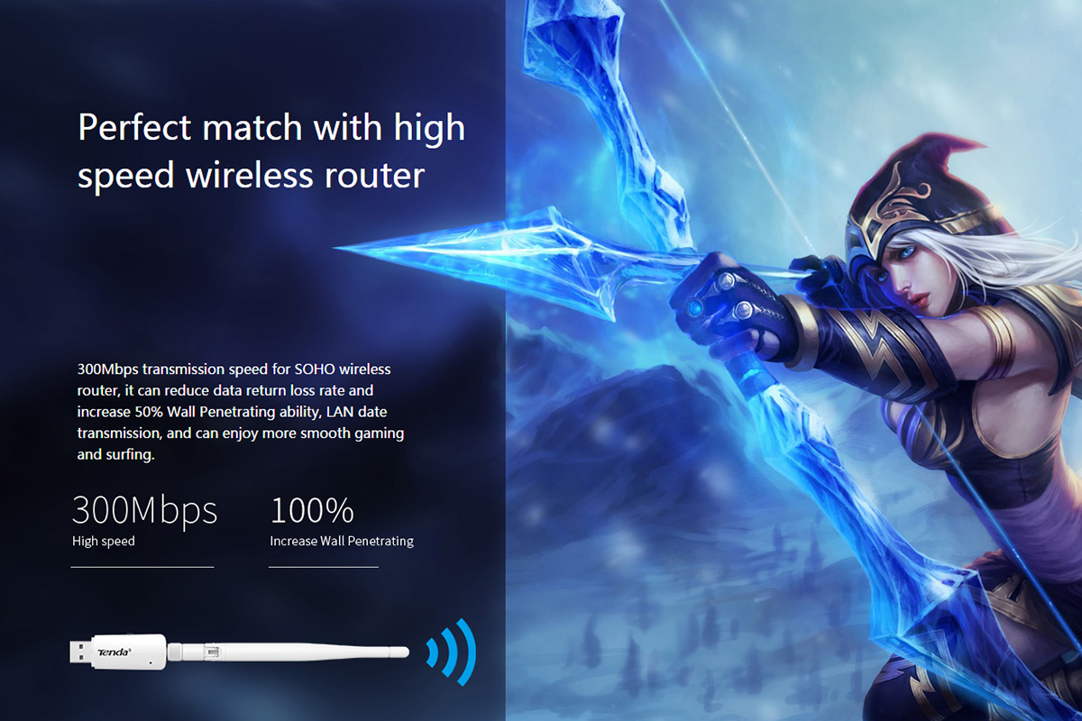 Mua USB thu sóng Wifi tốc độ 300Mbps Tenda U1 ở đâu uy tín
