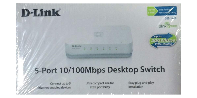 đại lý phân phối THIẾT BỊ CHIA MẠNG SWITCH D-LINK DES-1005C