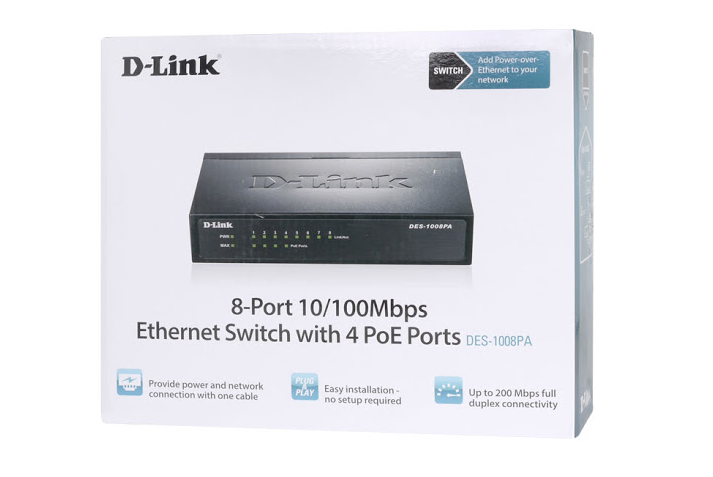 phân phối THIẾT BỊ CHIA MẠNG SWITCH D-LINK DES-1008PA