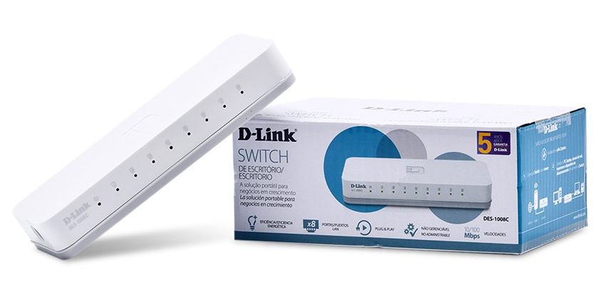 phân phối THIẾT BỊ CHIA MẠNG SWITCH D-LINK DES-1008C