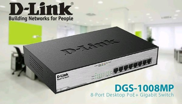 đại lý phân phối THIẾT BỊ CHIA MẠNG SWITCH POE D-LINK DGS-1008MP