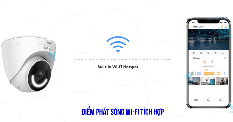 Địa chỉ bán CAMERA IP DOME KBVISION KBONE KN-D23L giá rẻ