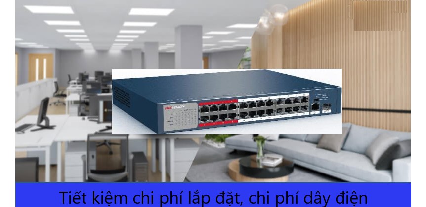 Lắp đặt, sửa chữa Switch POE 24 Port HIKVISION DS-3E0326P-E/M(B) uy tín nhất Hà Nội