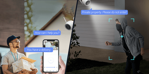 Giao tiếp thuận tiện với camera EZVIZ H3c 2K⁺