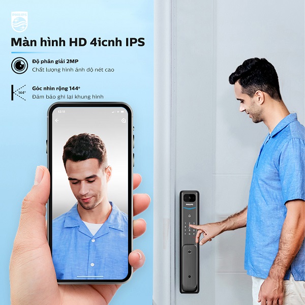 Camera Full HD với góc quay rộng nhìn rõ nét