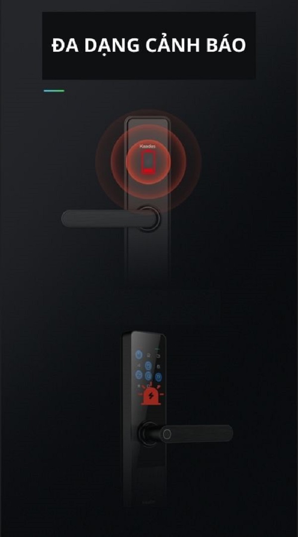 Đa dạng cảnh báo với khóa Kaadas
