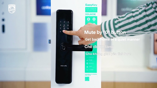Nhiều tính năng thông minh trong Khóa Philips DDL603E-5HWS