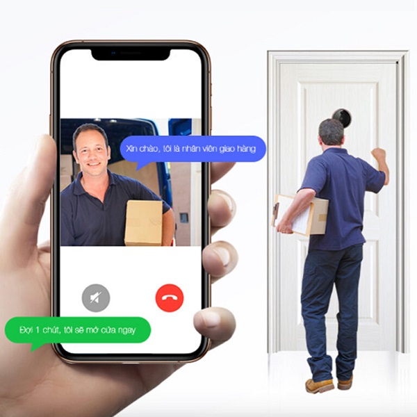 Chuông cửa có hình PHILIPS DV001 cuộc gọi 2 chiều