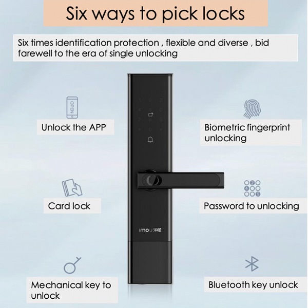 06 cách mở với khoá cửa thông minh IMOU K2C