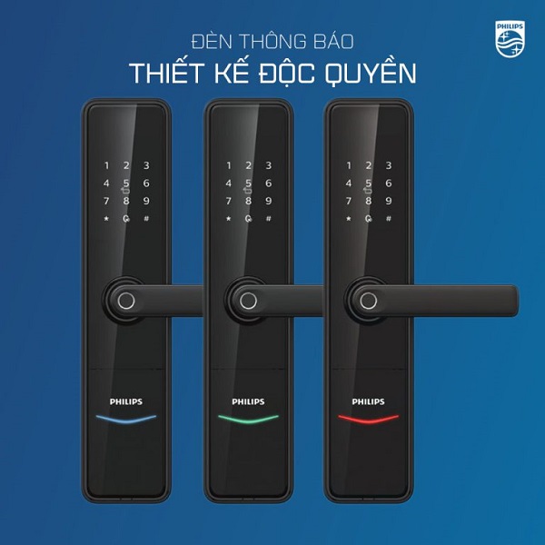 3 màu sắc tương ứng với 3 trạng thái khác nhau của khóa