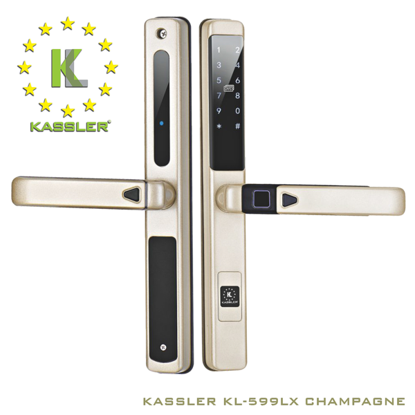 Khóa cửa nhôm Kassler KL599LX CHAMPAGNE