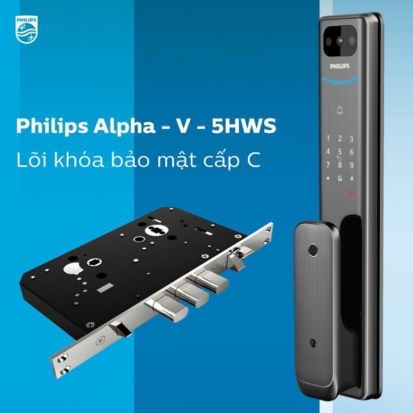Lõi khóa Philips Alpha-V-5HWS bảo mật cấp C