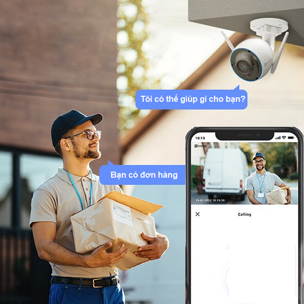 Vẫy tay để tạo cuộc gọi bằng camera Wi-Fi EZVIZ H3 3K