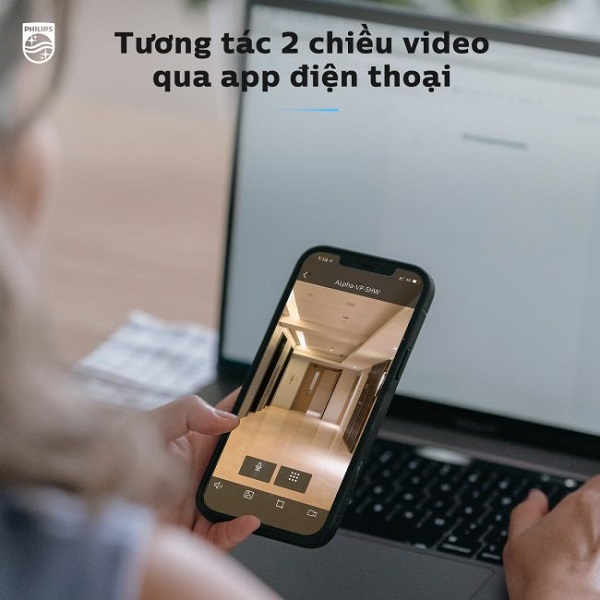 Tương tác 2 chiều thông qua app Philips Easy Key