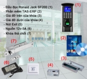 Trọn bộ máy chấm công vân tay ra vào bằng thẻ từ