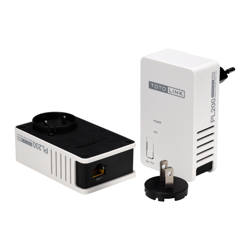 Bộ Mở Rộng Mạng Bằng Đường Điện Totolink PL200KIT Bộ Mở Rộng Mạng Bằng Đường Điện Totolink PL200KIT