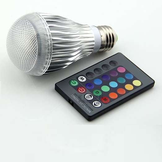 Bóng đèn LED đổi màu có điều khiển từ xa RGBLED-10 Bóng đèn LED đổi màu có điều khiển từ xa RGBLED-10