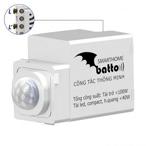 Công tắc cảm biến chuyển động hồng ngoại BATTO BTX-2C-PIRV1 (hạt tròn) Công tắc cảm biến chuyển động hồng ngoại BATTO BTX-2C-PIRV1 (hạt tròn)