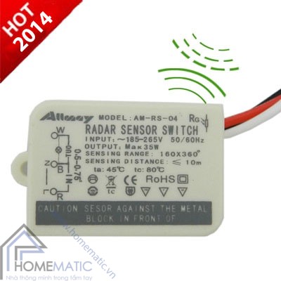 Công tắc cảm biến radar vi sóng Allmay AM-RS-04NL Công tắc cảm biến radar vi sóng Allmay AM-RS-04NL