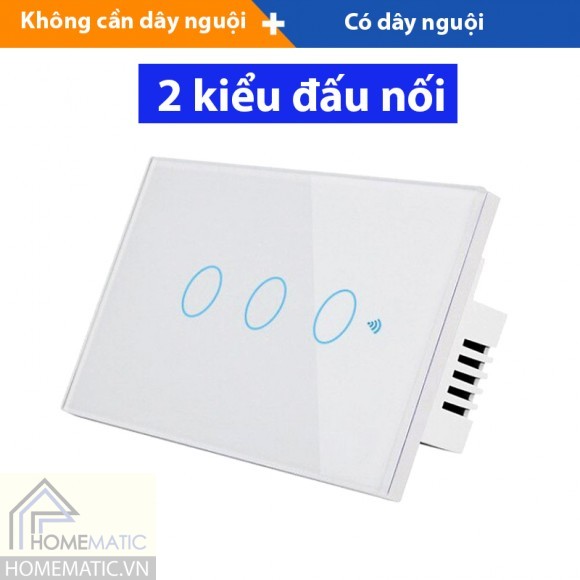 Công tắc Wifi mặt kính thế hệ mới Tuya HM21 (Remote) Công tắc Wifi mặt kính thế hệ mới Tuya HM21 (Remote)