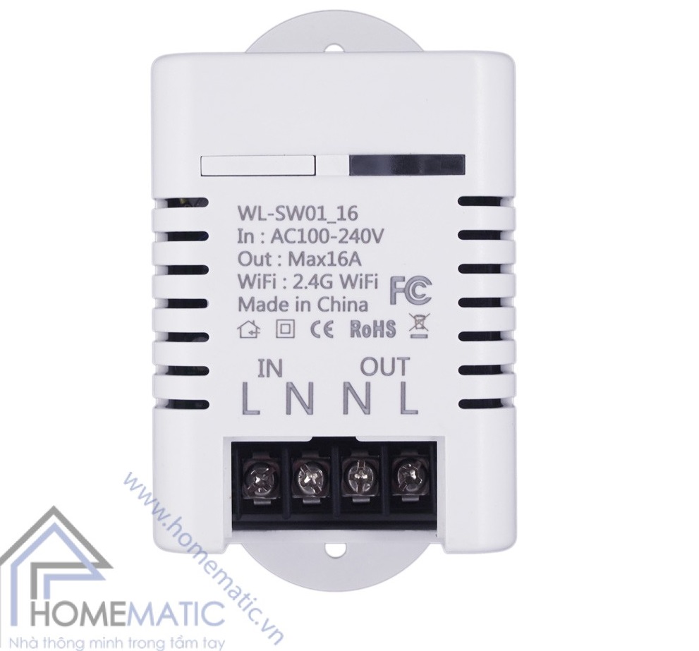 Công tắc WiFi thông minh công suất lớn 16A WL-SW0116