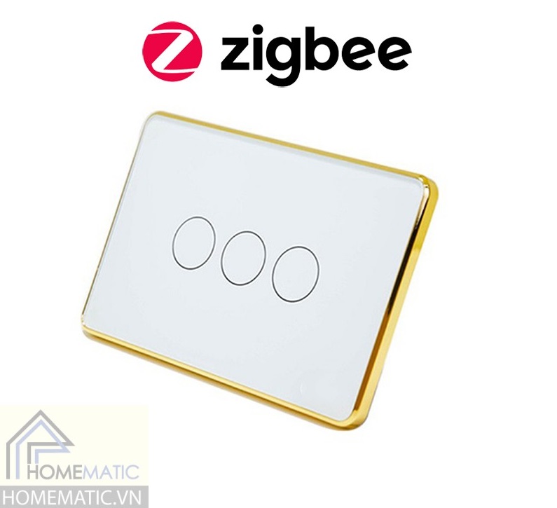 Công tắc Zigbee cảm ứng mặt kính thế hệ mới Tuya HM22 Công tắc Zigbee cảm ứng mặt kính thế hệ mới Tuya HM22