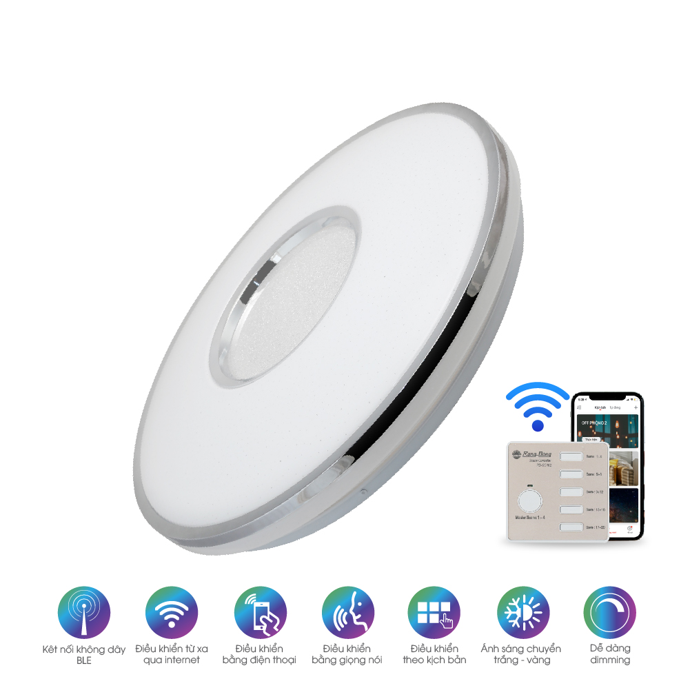 Đèn LED Ốp trần đổi màu LN19.BLE 490/40W