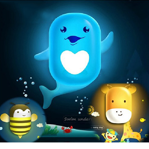 Đèn ngủ cảm biến ánh sáng hình con vật TW-L02