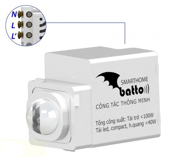 Hạt công tắc cảm biến chuyển động góc hẹp BTX-3C-PIRV2