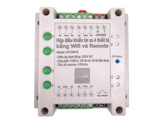Hộp điều khiển từ xa 4 thiết bị HTC4W-R (wifi & remote) Hộp điều khiển từ xa 4 thiết bị HTC4W-R (wifi & remote)