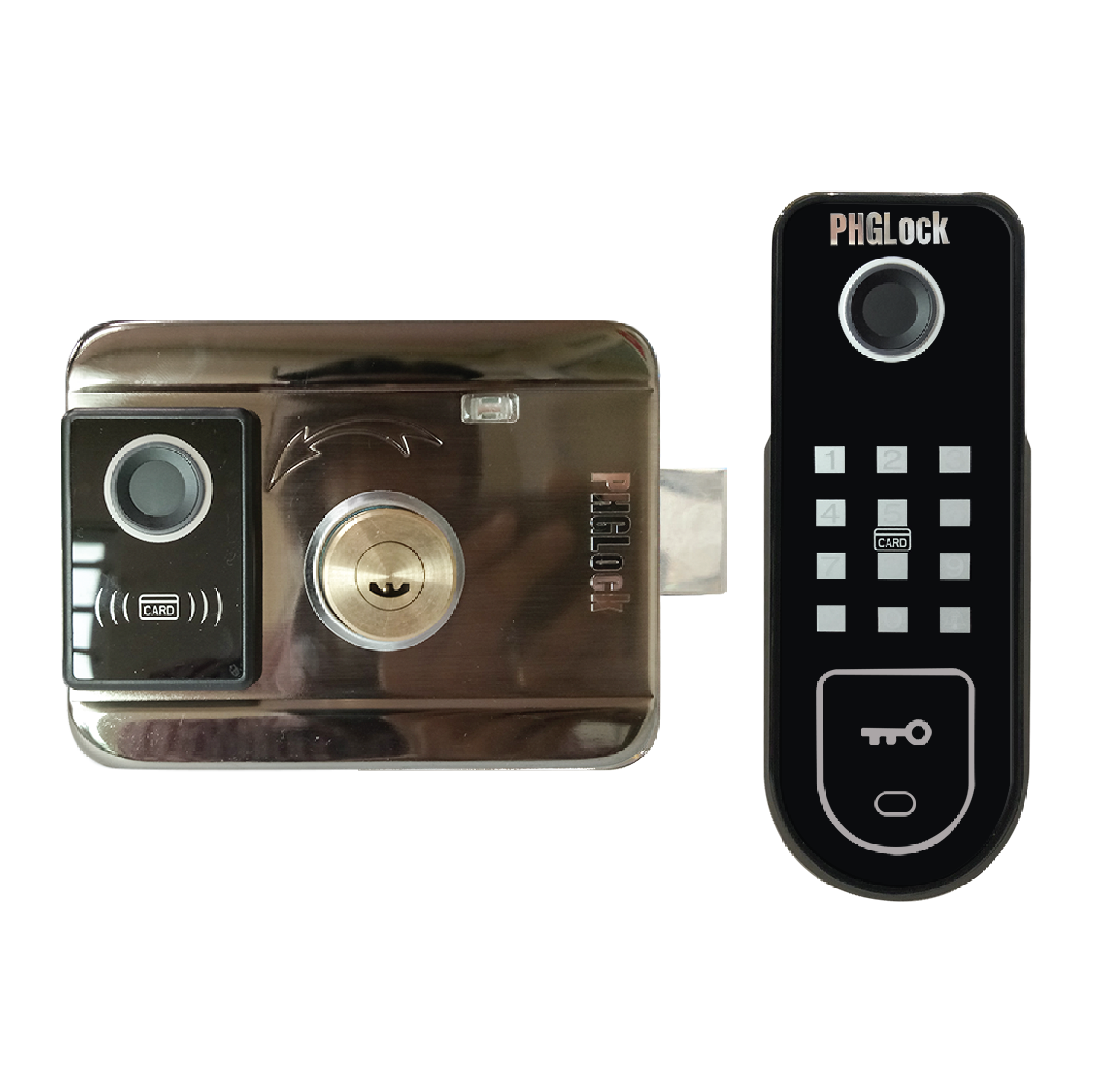 Khóa cổng vân tay lắp ngoài trời PHGLock FE35 Khóa cổng vân tay lắp ngoài trời PHGLock FE35