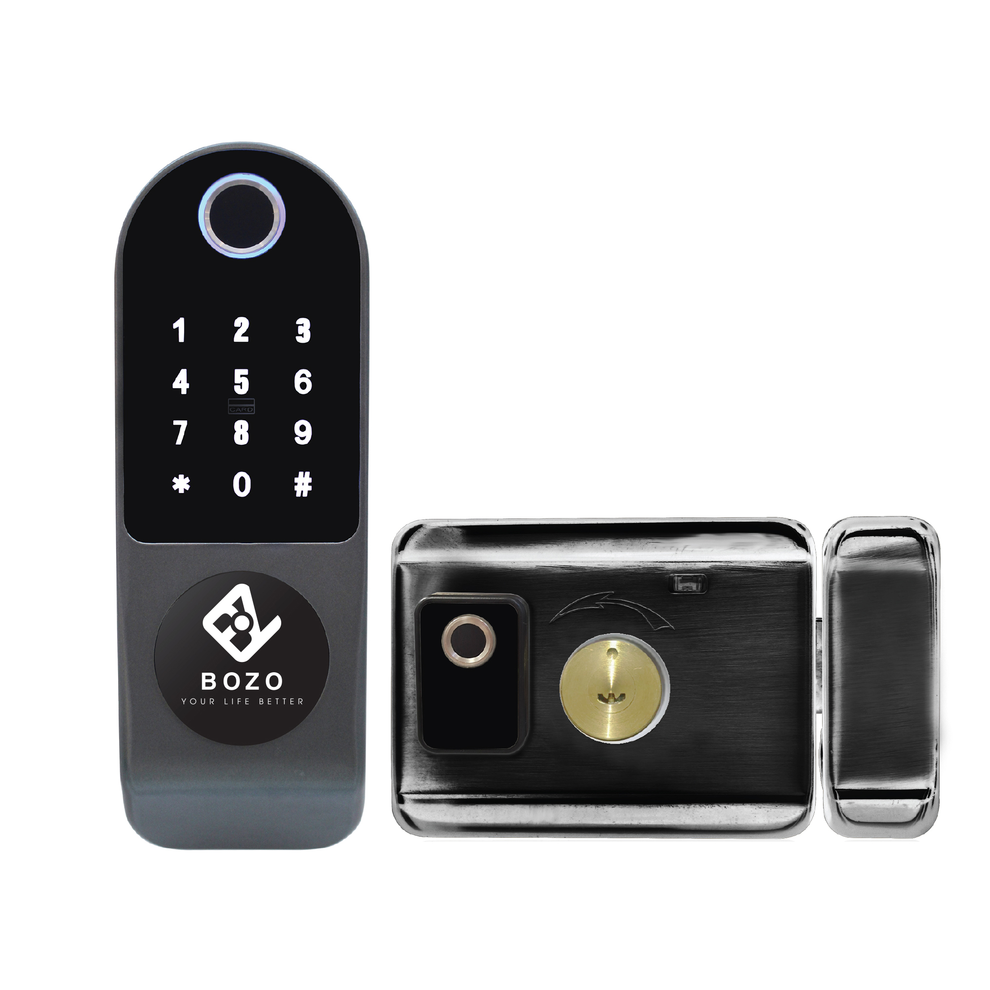 Khóa cửa cổng vân tay 2 mặt BOZO B221 Dual Plus