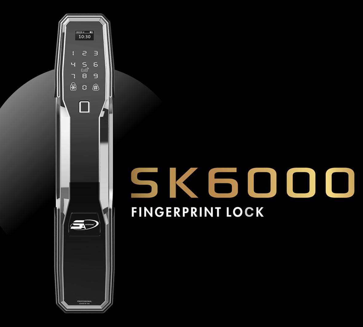 Khoá cửa vân tay 5ASYSTEMS 5A SK6000 Vuông