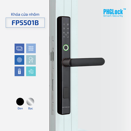 Khóa cửa vân tay PHGLOCK FP5501 Khóa cửa vân tay PHGLOCK FP5501