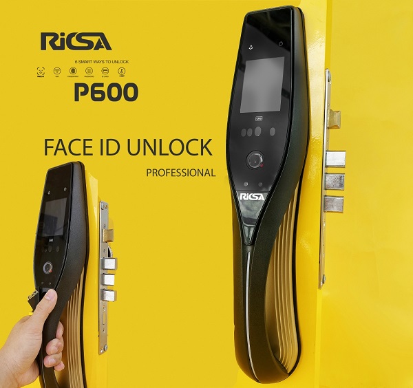Khóa cửa vân tay thông minh Ricsa P600 Khóa cửa vân tay thông minh Ricsa P600