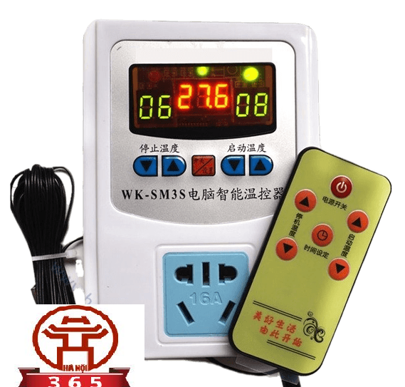 Ổ cắm cảm biến nhiệt 16A có điều khiển từ xa WK-SM3S Ổ cắm cảm biến nhiệt 16A có điều khiển từ xa WK-SM3S