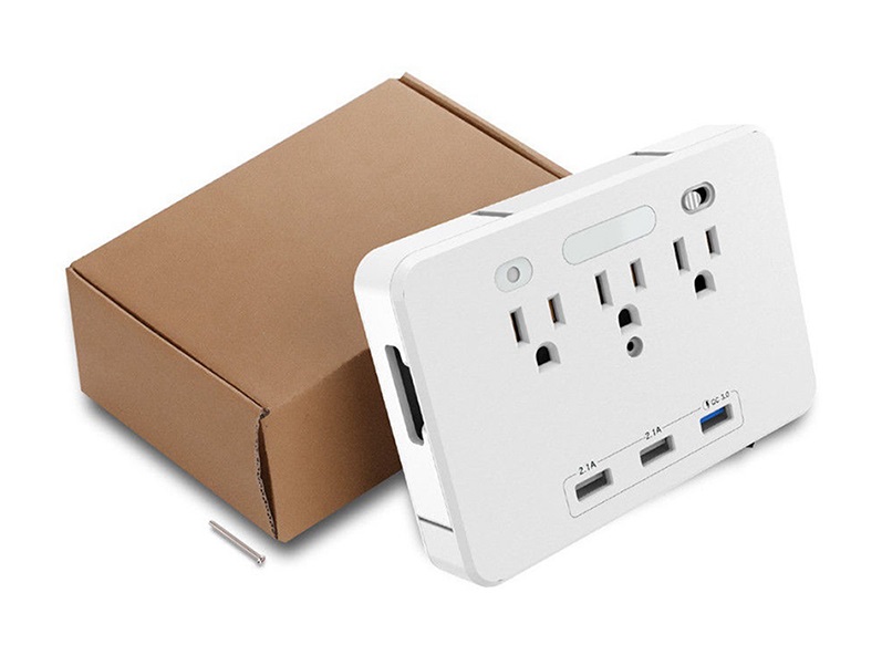 Ổ cắm kiêm dock sạc hỗ trợ sạc nhanh 3.0 ZN-QCA8