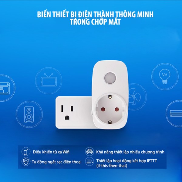Ổ CẮM WIFI THÔNG MINH BROADLINK SP3S
