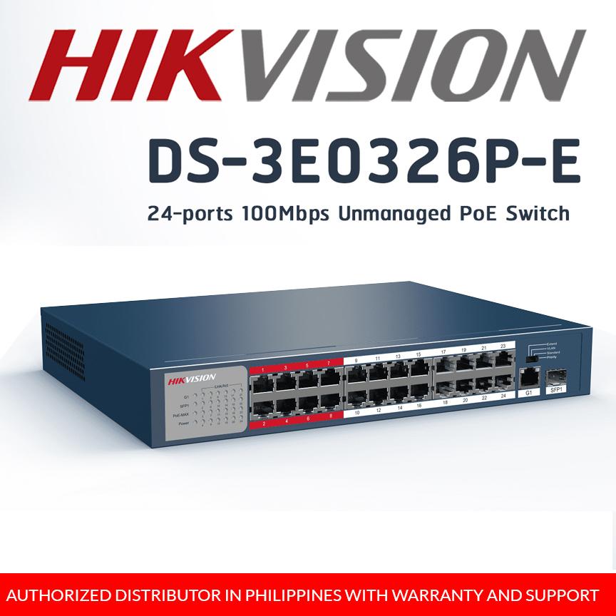 Switch POE 24P HIKVISION DS-3E0326P-E(B) Switch POE 24P HIKVISION DS-3E0326P-E(B)