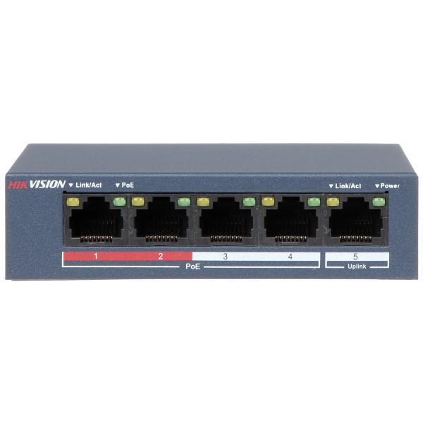 Switch POE 4P HIKVISION DS-3E0105P-E/M(B) - An Ninh 365
