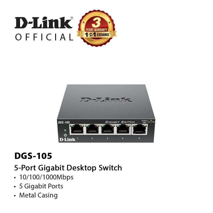 Thiết bị chia mạng Switch D-link DGS-105