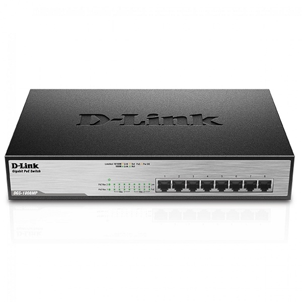 Thiết bị chia mạng Switch POE D-Link DGS-1008MP Thiết bị chia mạng Switch POE D-Link DGS-1008MP
