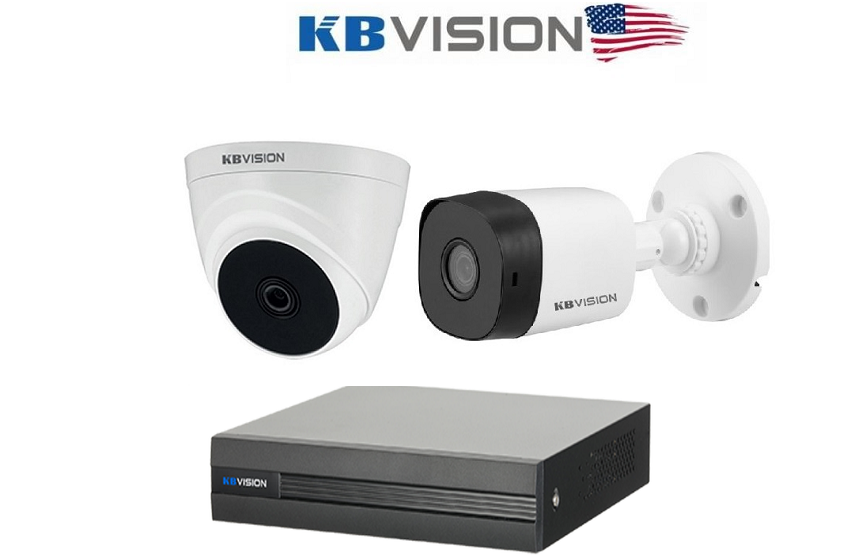 Bộ 1 Camera 2.0Mp CVI KBVISION (Trong Nhà Hoặc Ngoài Trời)