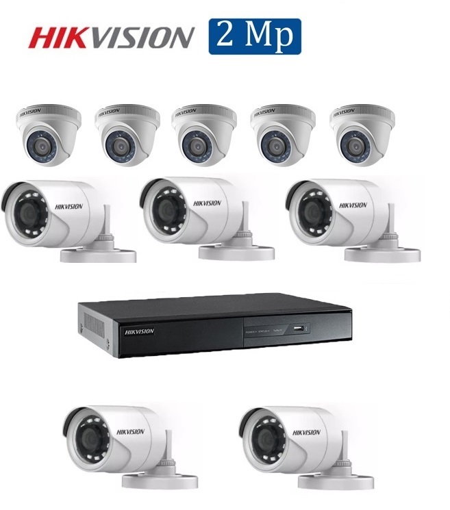 Bộ 10 Camera 2.0Mp TVI Hikvision (Trong Nhà Hoặc Ngoài Trời) Bộ 10 Camera 2.0Mp TVI Hikvision (Trong Nhà Hoặc Ngoài Trời)