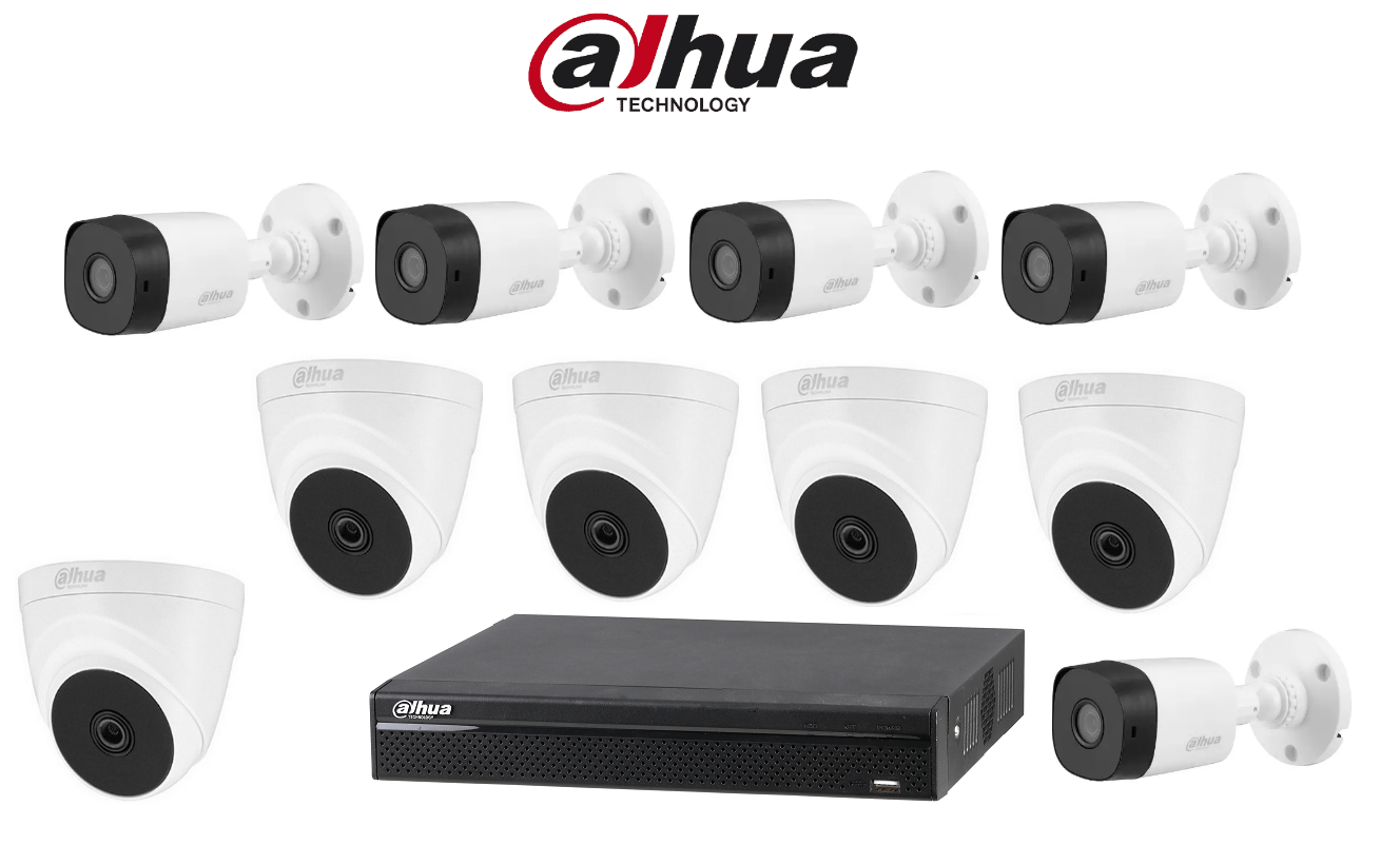 Bộ 11 Camera 2.0Mp Dahua (Trong Nhà Hoặc Ngoài Trời)