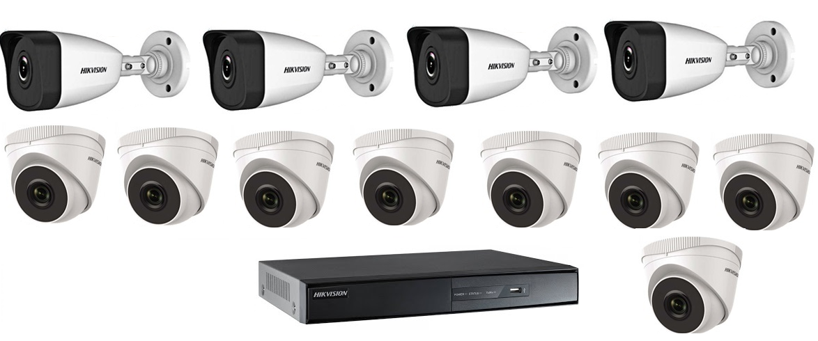 Bộ 12 Camera Ip 2.0Mp Hikvision (Trong Nhà Hoặc Ngoài Trời)