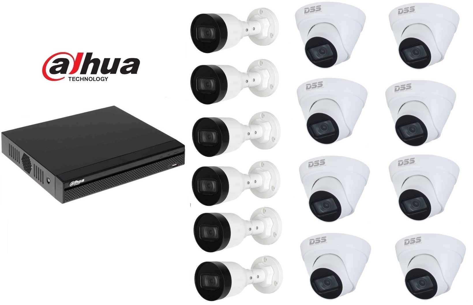Bộ 14 Camera Ip 4.0Mp Dahua (Trong Nhà Hoặc Ngoài Trời)