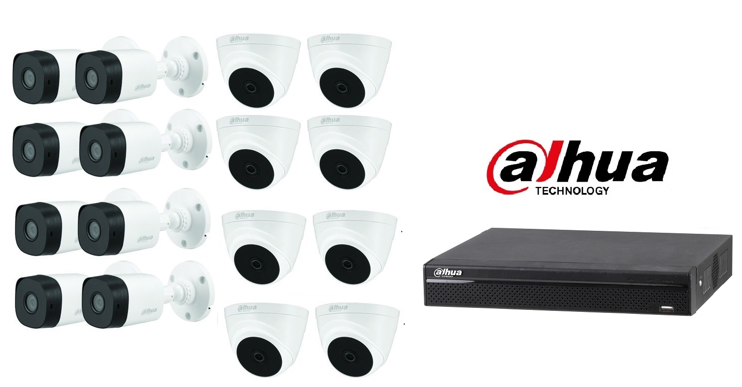 Bộ 16 Camera 2.0Mp Dahua (Trong Nhà Hoặc Ngoài Trời)